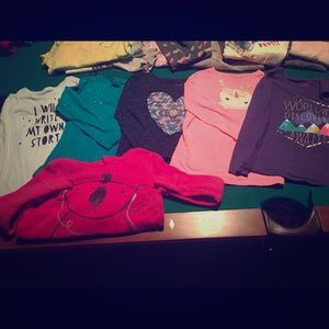 girls Cat & Jack lot long sleeve/hoodie
